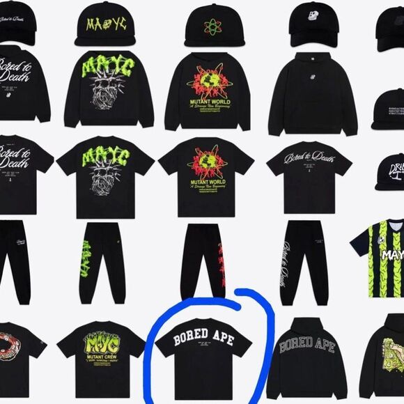 Bored Ape Yacht Club Bored University Tee BAYC Black - Picture 4 of 6